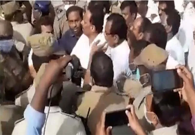 Former minister MR Vijayabaskar arrested; Excitement in Karur!
